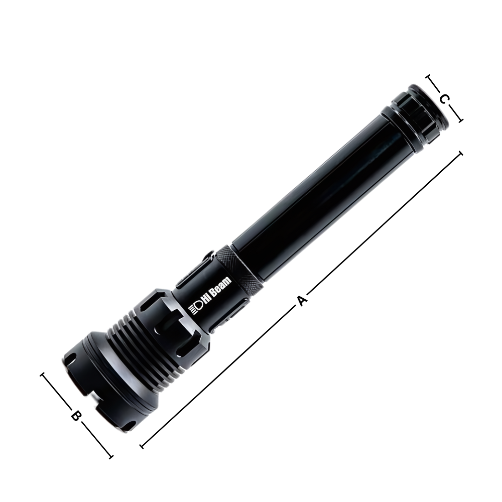 Torcia a led ricaricabile ad alto raggio - Ozerty