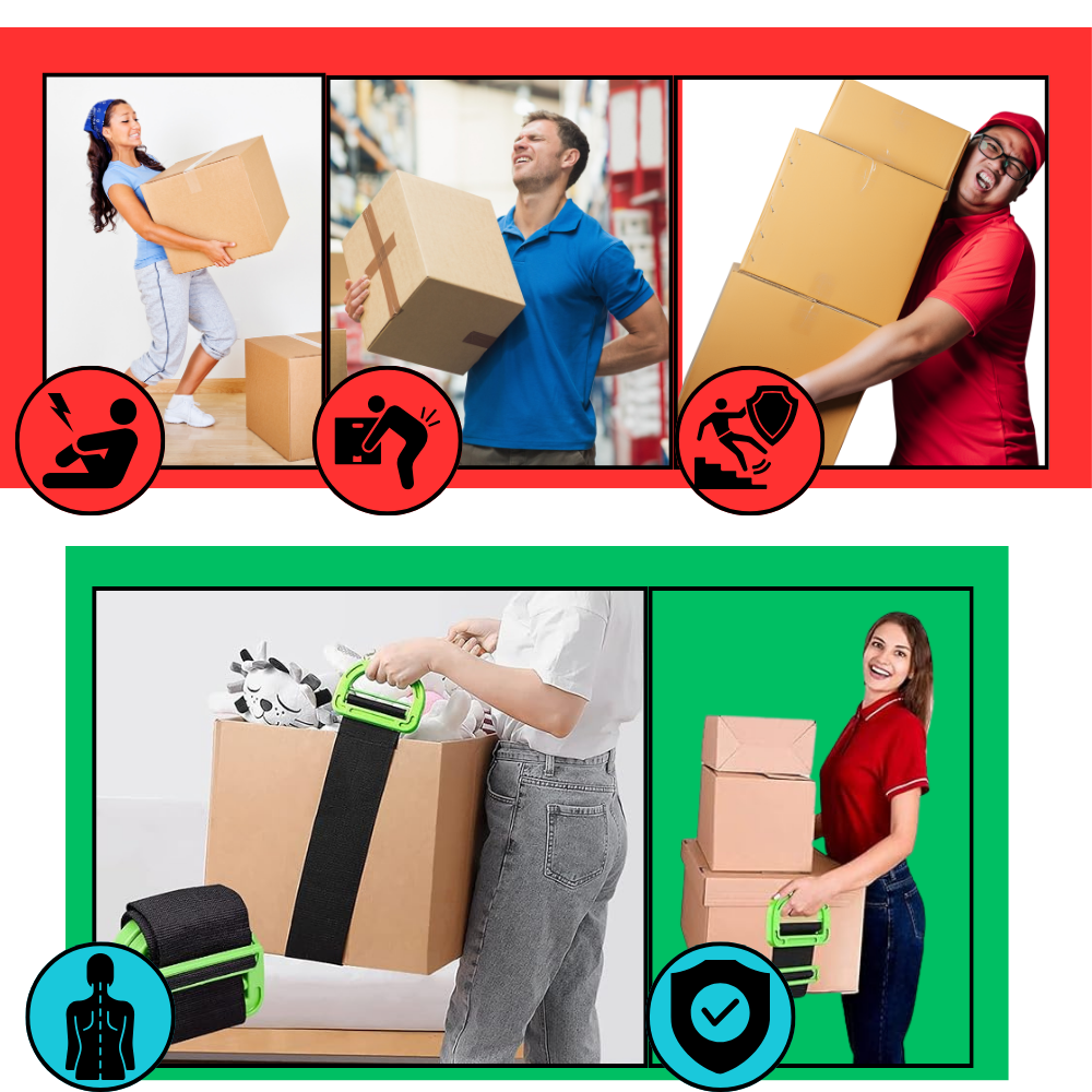 Cinghie di Sollevamento per Mobili ad Alta Capacità - Ozerty