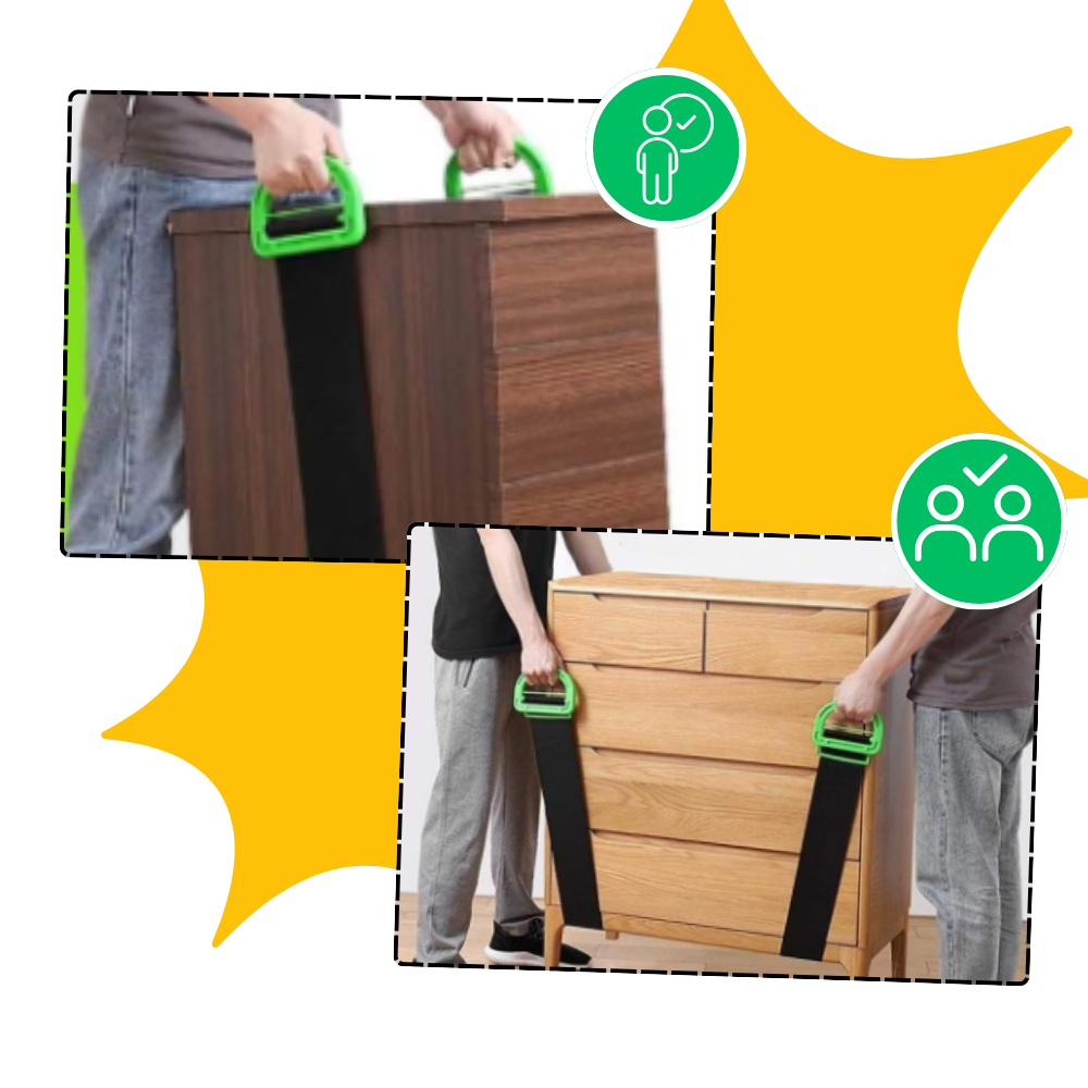 Cinghie di Sollevamento per Mobili ad Alta Capacità - Ozerty