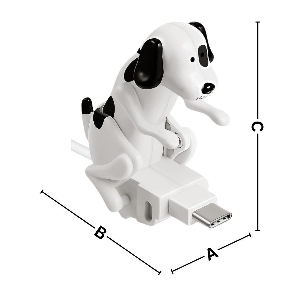 Cavo di ricarica rapida con cane saltellante - Ozerty