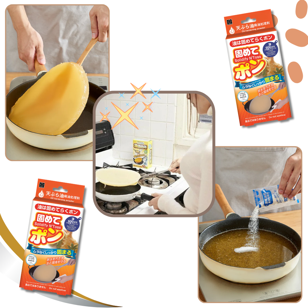 Solidificatore per Olio da Cucina in Polvere - Ozerty