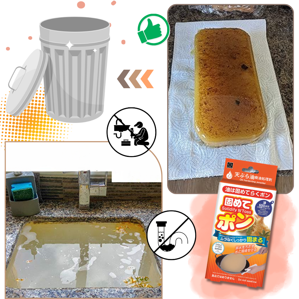 Solidificatore per Olio da Cucina in Polvere - Ozerty