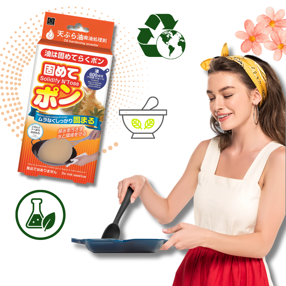 Solidificatore per Olio da Cucina in Polvere - Ozerty