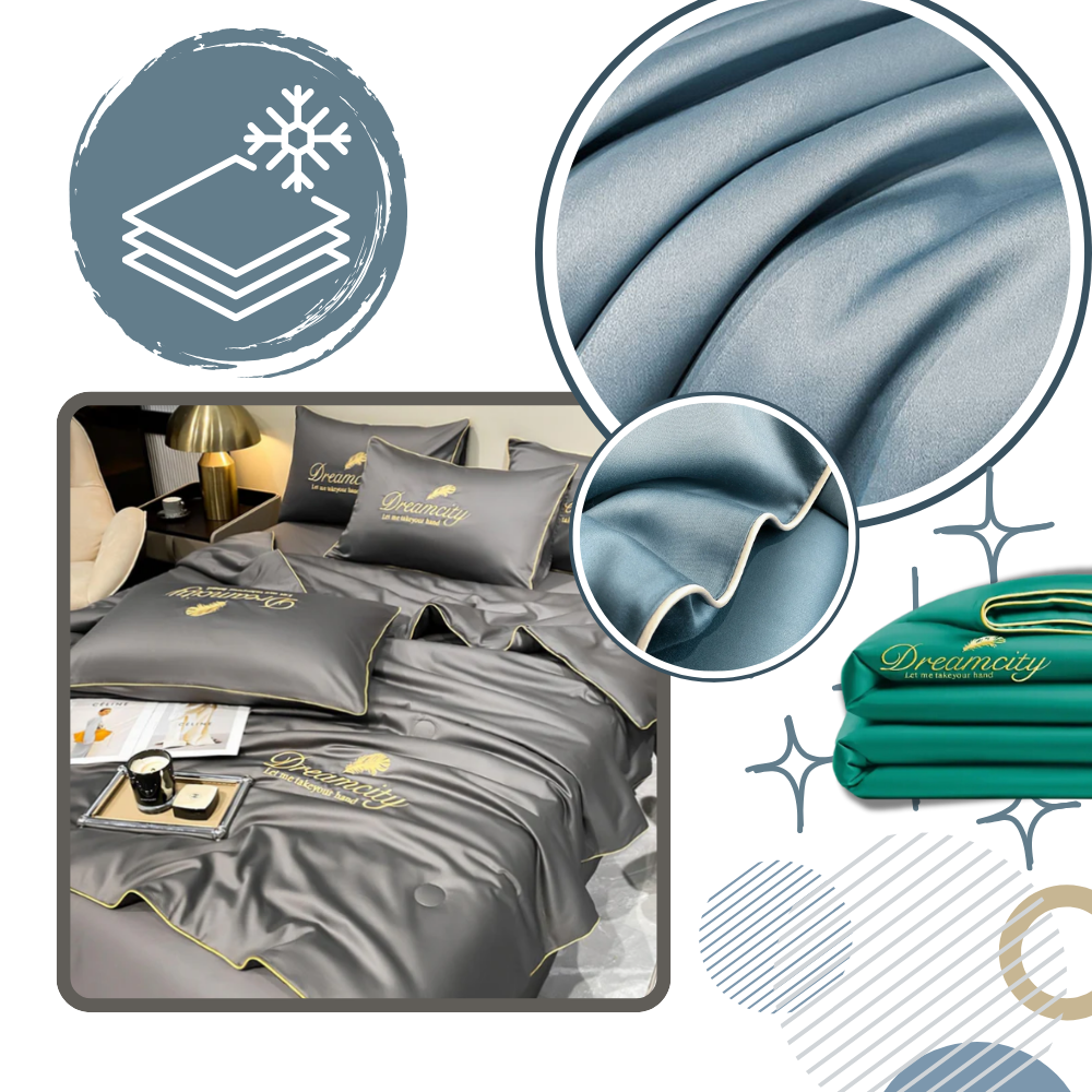 Copripiumino in morbida seta di ghiaccio - Ozerty