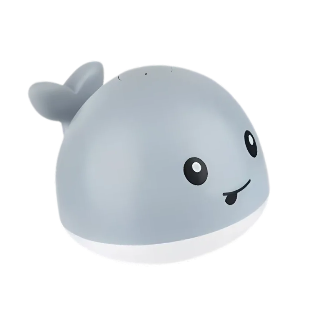 Balena interattiva da bagno con luci -Grigio - Ozerty