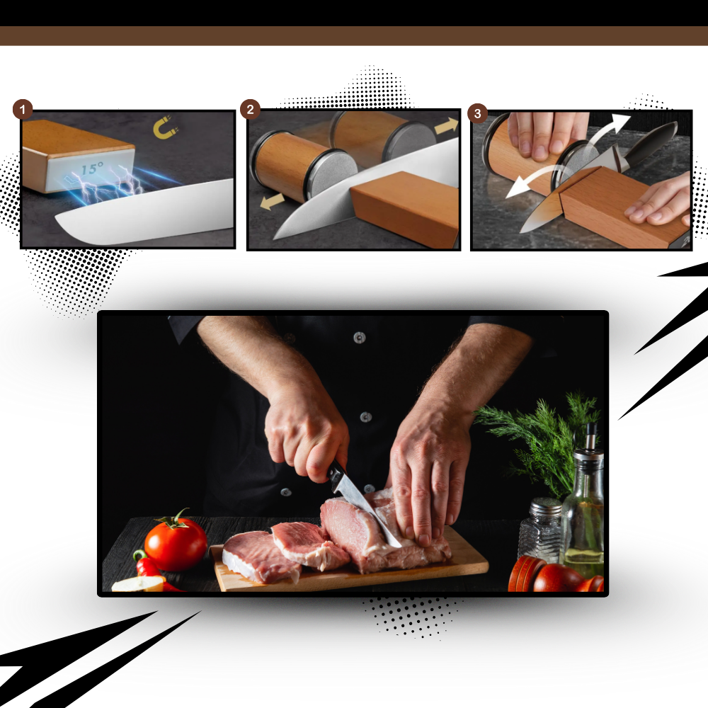 KnifeGlide Affilatore di Precisione - Ozerty