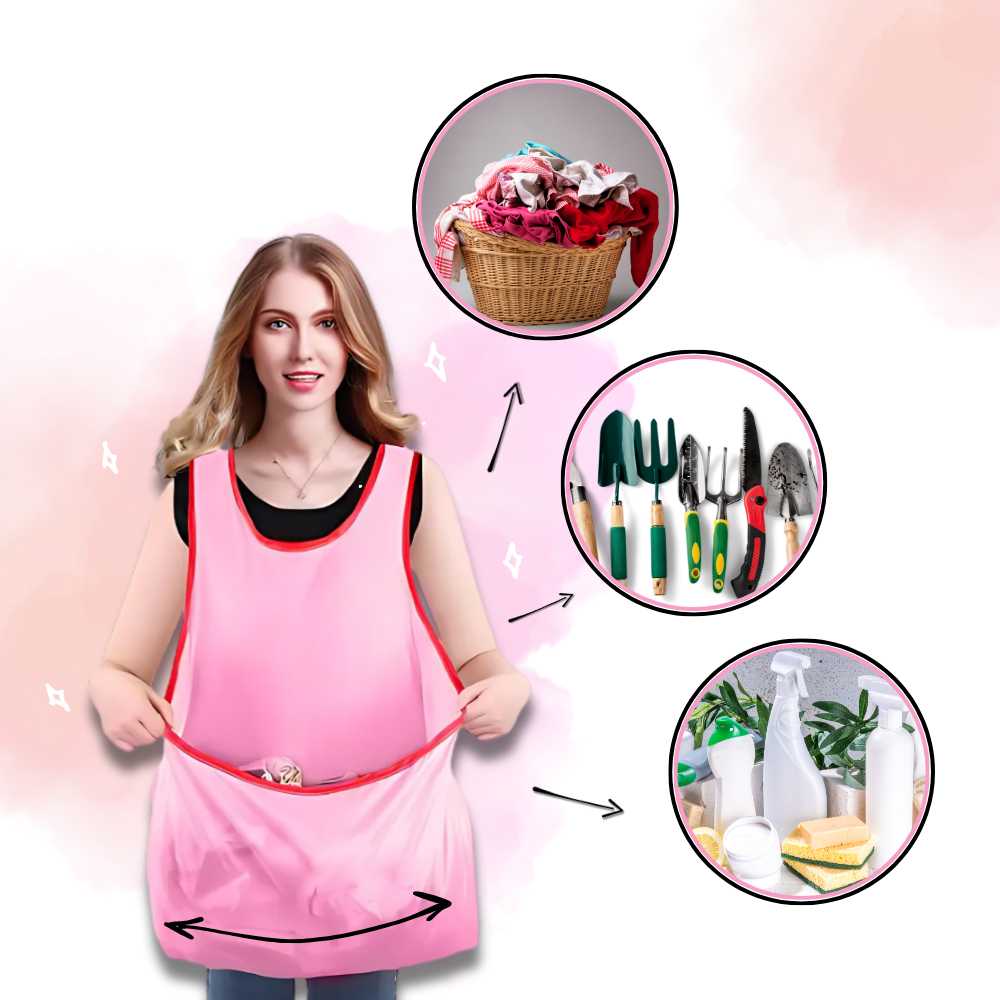 Grembiule da Bucato Impermeabile con Tasca Grande - Ozerty