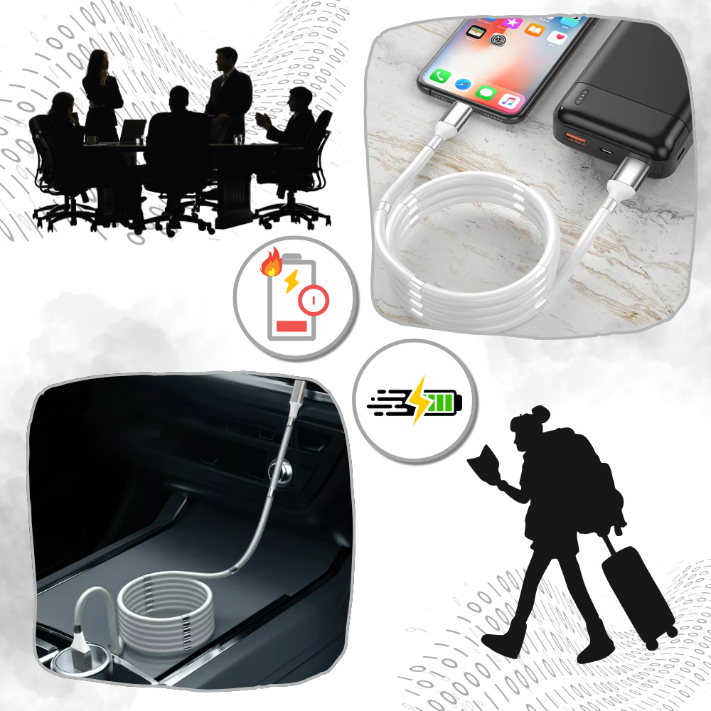 Cavo USB magnetico flessibile - Ozerty