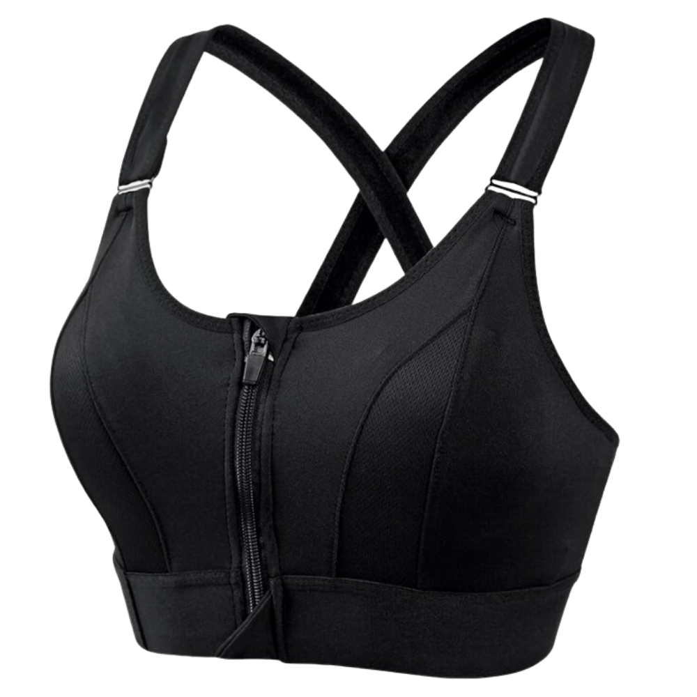 Reggiseno Sportivo Racerback a Massimo Supporto -Nero/SNero/MNero/LNero/XLNero/2XLNero/3XLNero/4XLNero/5XL - Ozerty