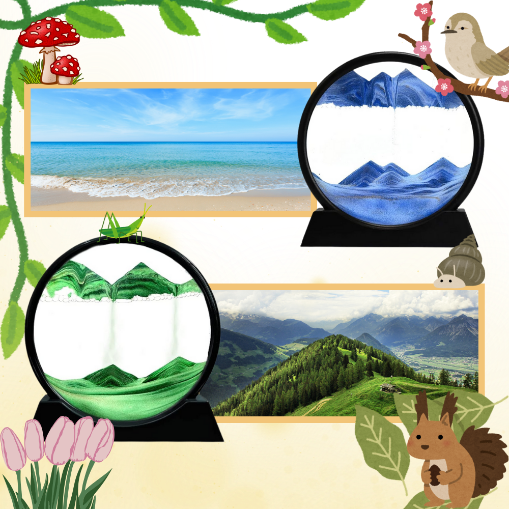 Quadro Ipnotico di Sabbia in Movimento - Ozerty