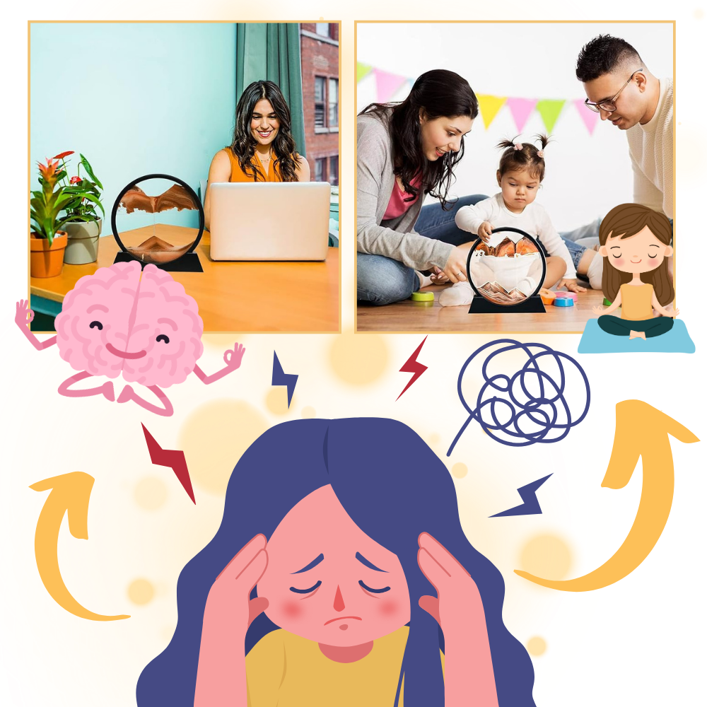 Quadro Ipnotico di Sabbia in Movimento - Ozerty