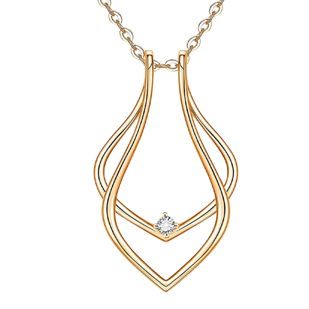 Ciondolo Porta Anelli Minimalista -Oro - Ozerty