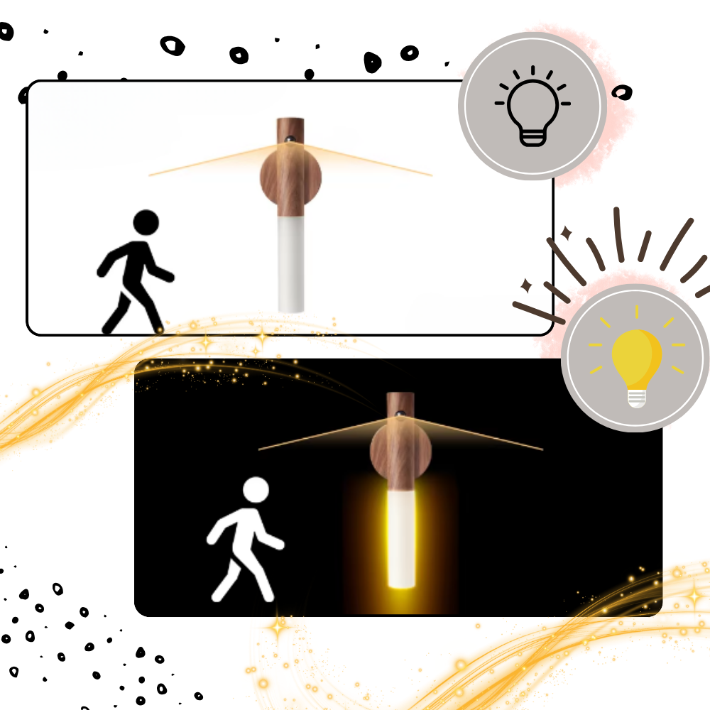 Luce a Torcia Ricaricabile con Sensore di Movimento - Ozerty