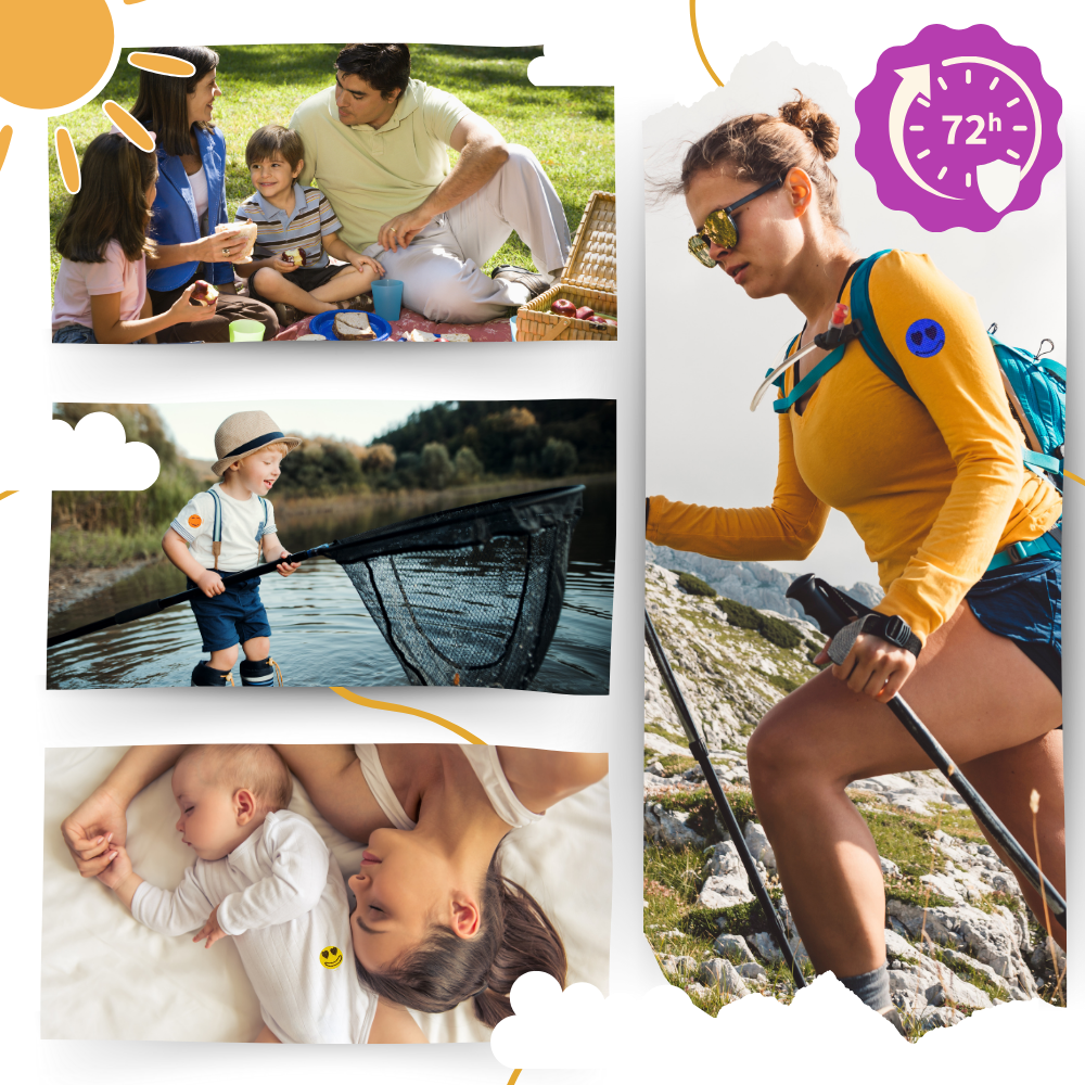 Adesivi repellenti per zanzare con ingredienti naturali - Ozerty