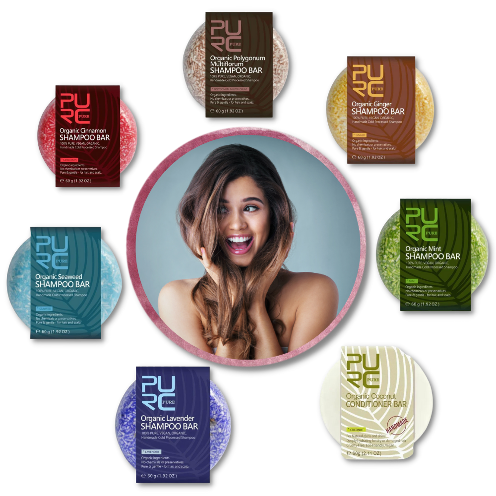 Barrette di shampoo e balsamo naturali - Ozerty