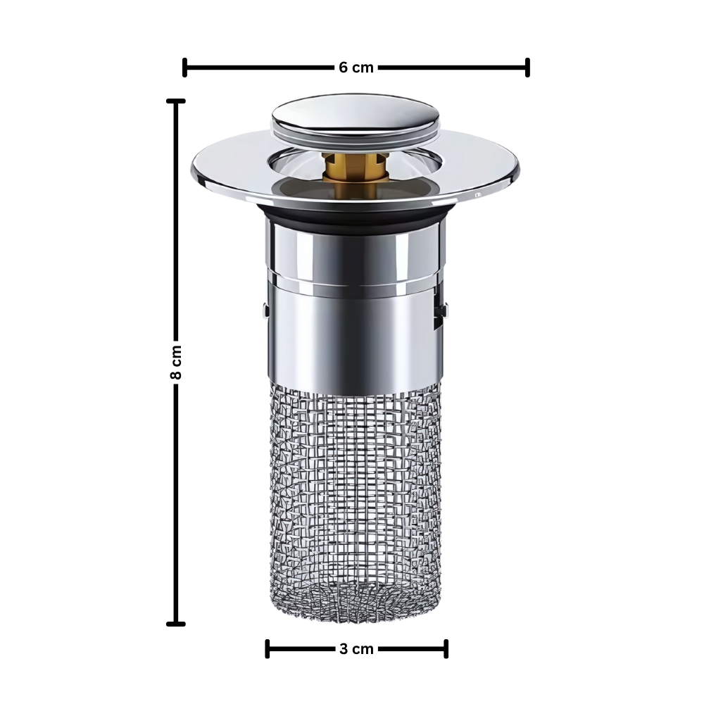 Pop-up sink stopper for odor isolation