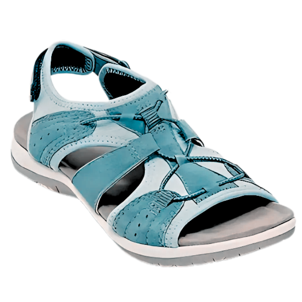 Sandali antiscivolo con supporto ortopedico -Verde scuro - Ozerty