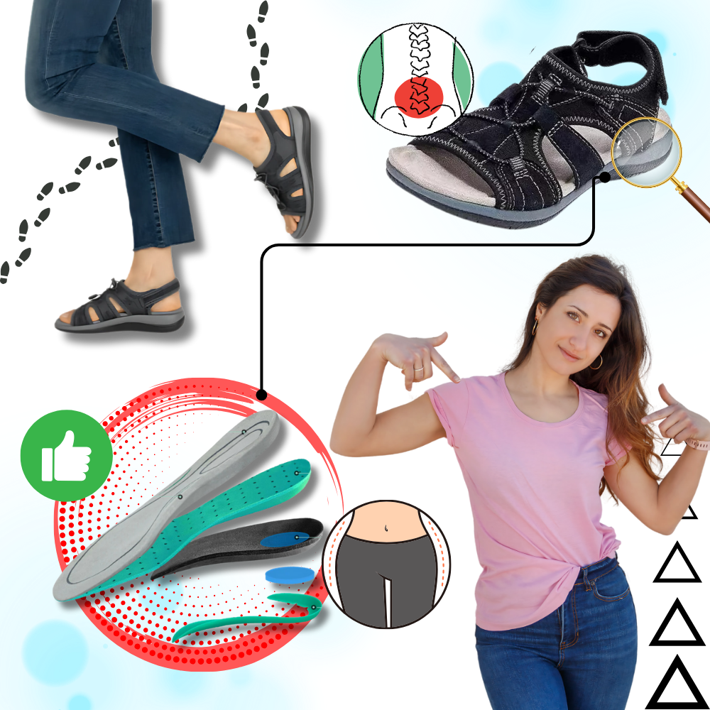 Sandali antiscivolo con supporto ortopedico - Ozerty