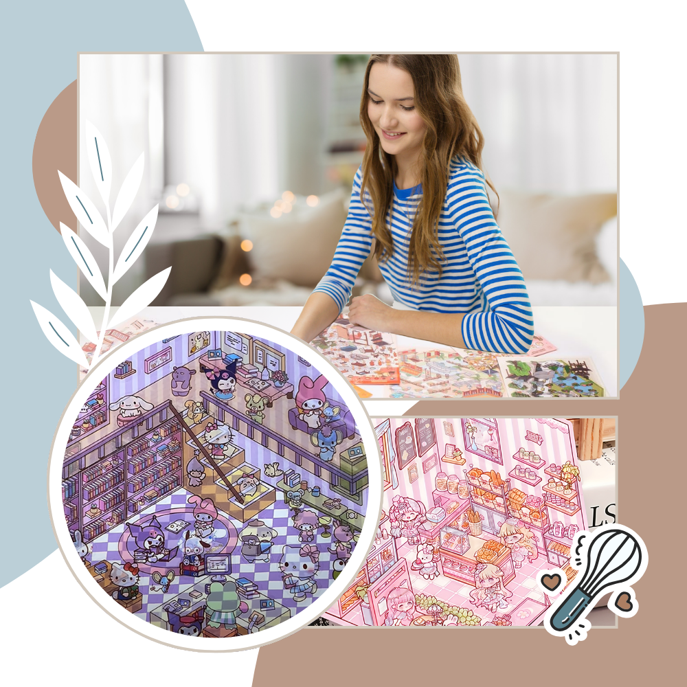 Adesivi Racconti Pastello per la Casa - Ozerty