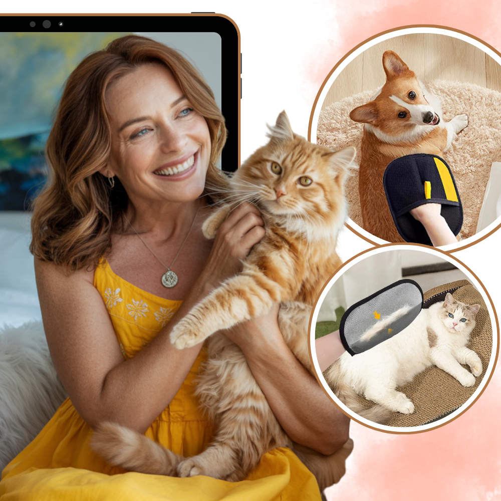 Guanto per rimuovere i peli di animali domestici - Ozerty