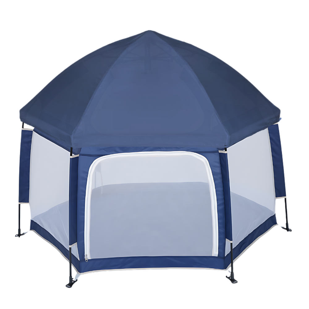 Pop-up mesh playpen for children