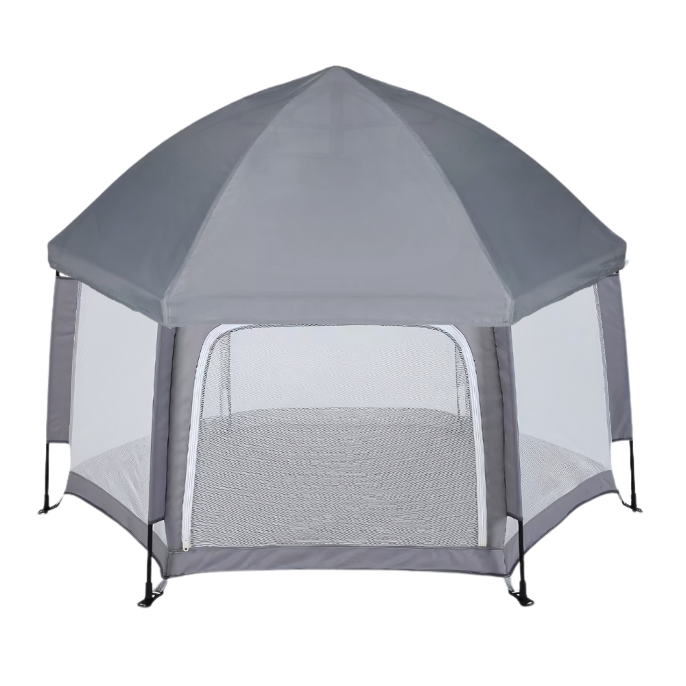 Pop-up mesh playpen for children