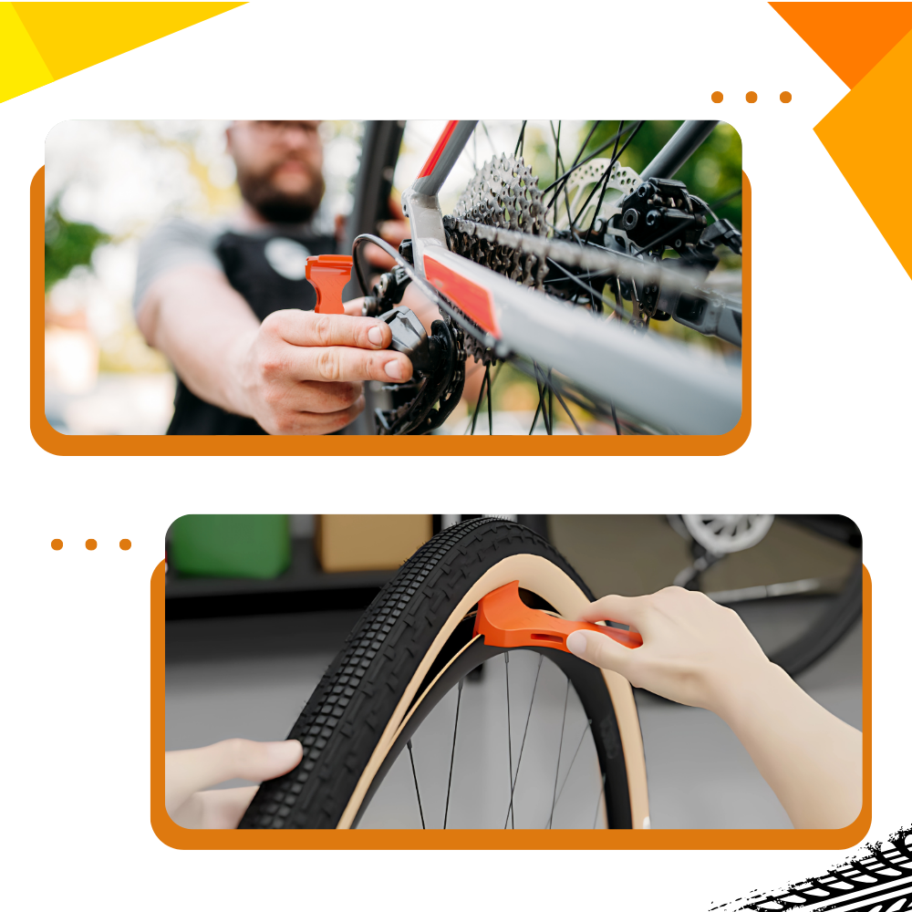 Strumento portatile per copertoni di biciclette - Ozerty
