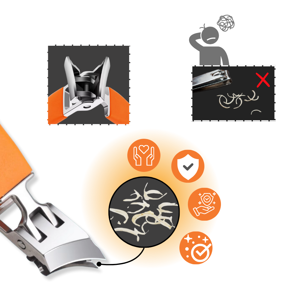 Tagliaunghie a Lama Larga con Impugnatura Ergonomica - Ozerty