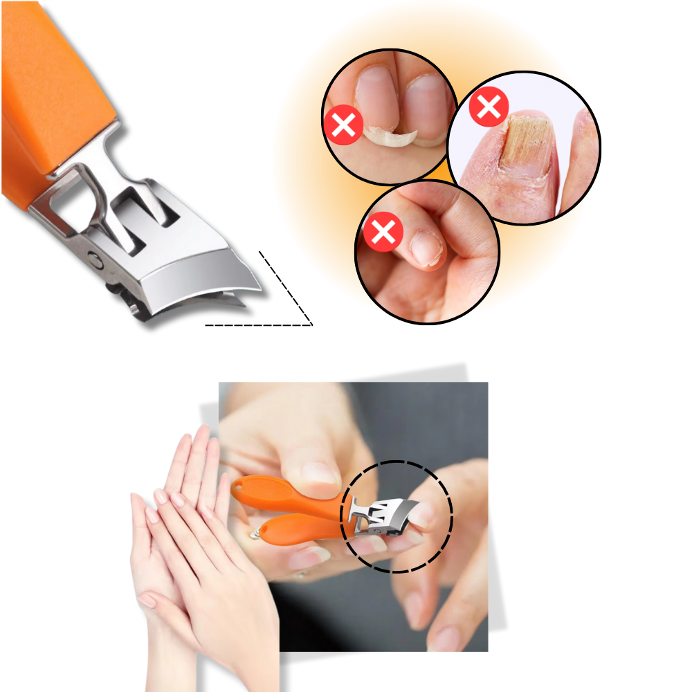 Tagliaunghie a Lama Larga con Impugnatura Ergonomica - Ozerty