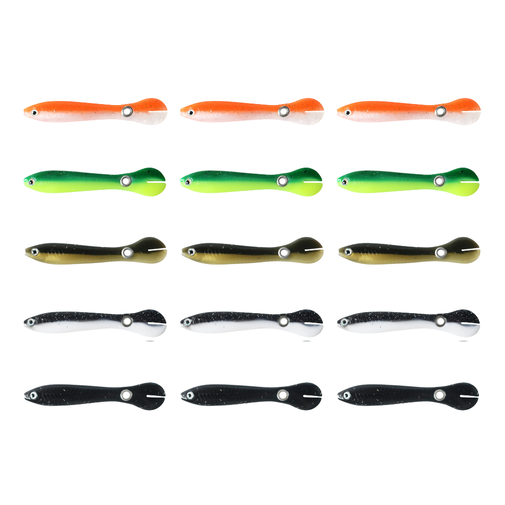 Esche da pesca realistiche -Set di 15 pezzi - Ozerty