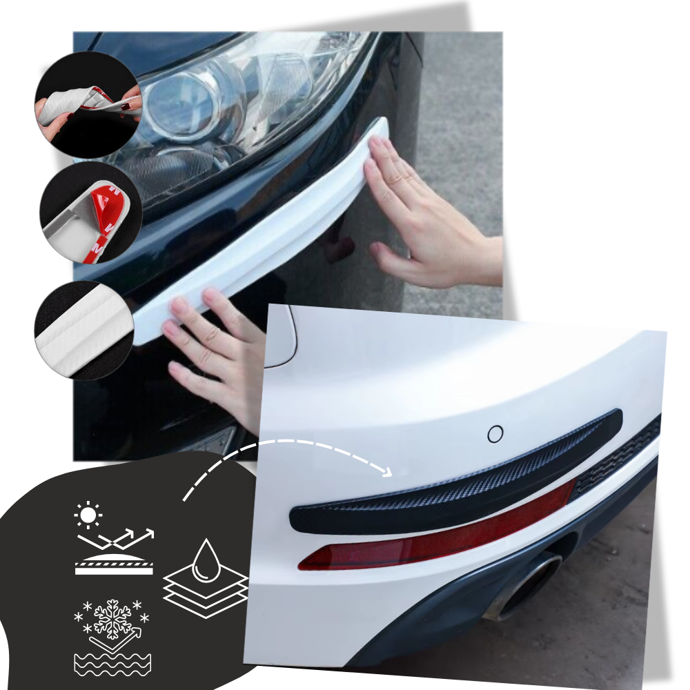 Strisce Protettive Riflettenti per Paraurti Auto - Ozerty