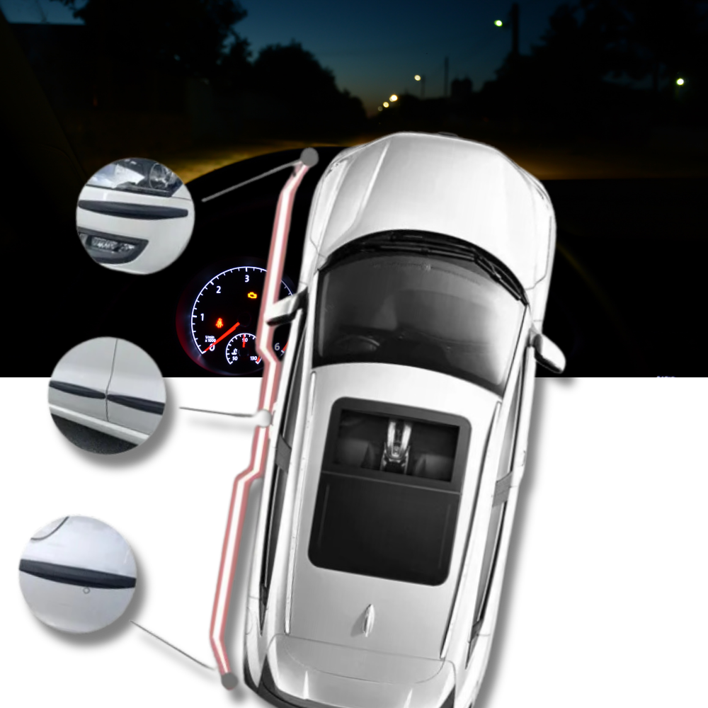 Strisce Protettive Riflettenti per Paraurti Auto - Ozerty