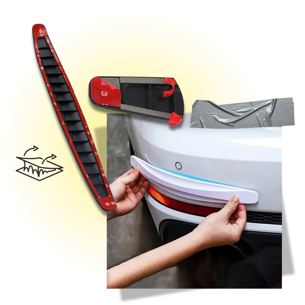 Strisce Protettive Riflettenti per Paraurti Auto - Ozerty