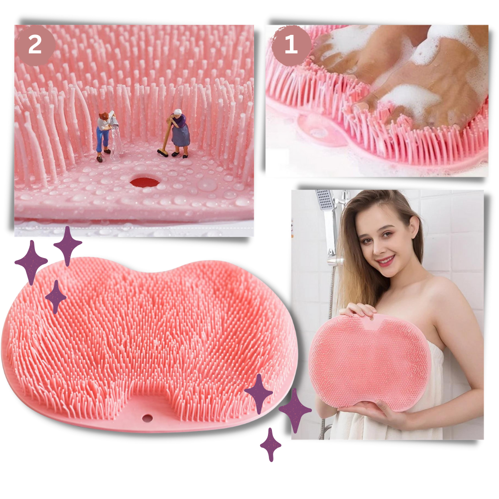 Spazzola da doccia rilassante per schiena e piedi - Ozerty