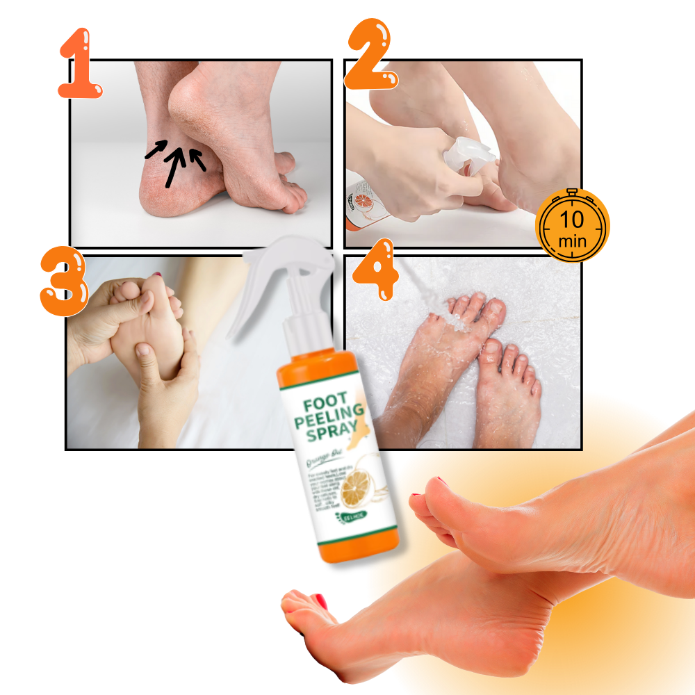 Spray Esfoliante per i Piedi - Ozerty