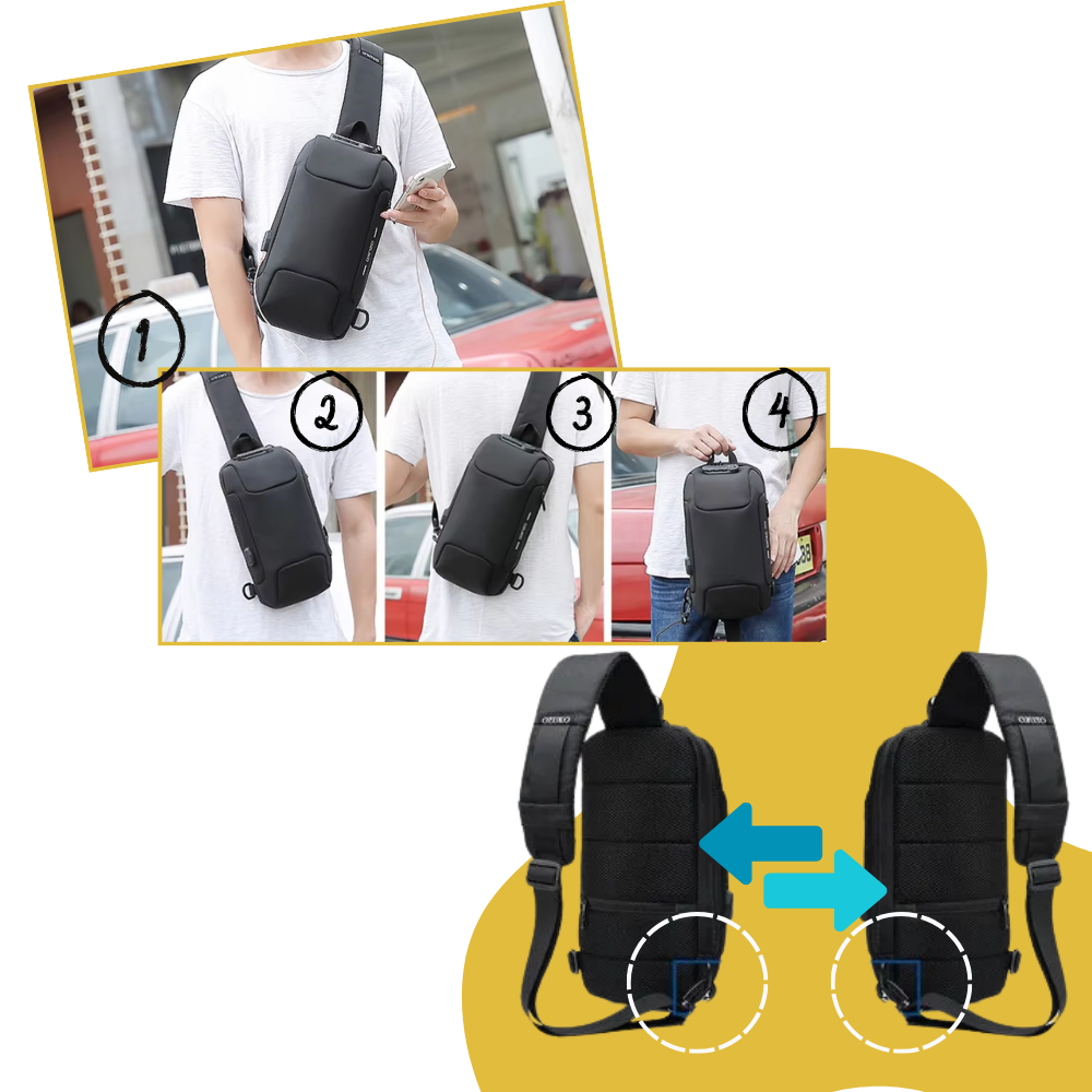 Zaino a Tracolla Rinforzato - Ozerty