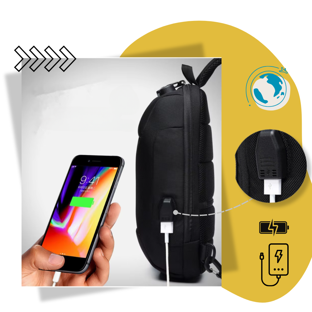 Zaino a Tracolla Rinforzato - Ozerty