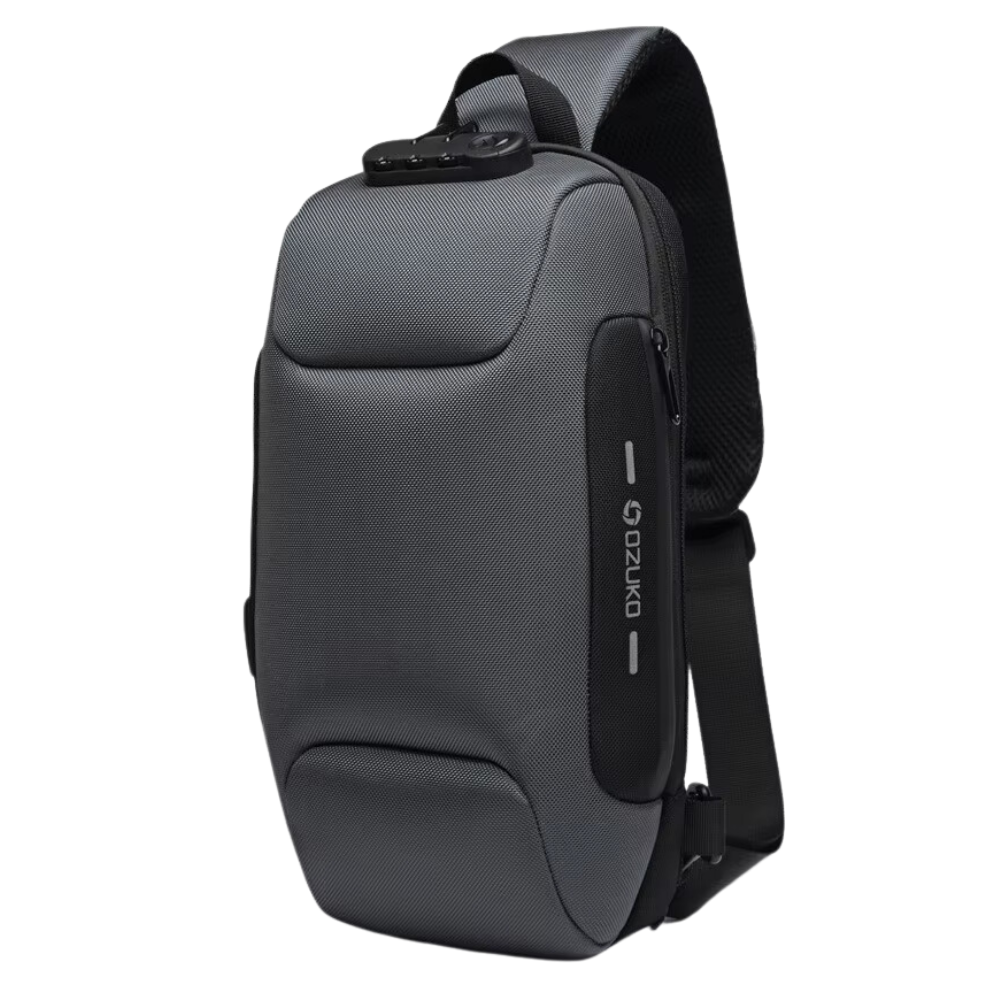 Zaino a Tracolla Rinforzato -Grigio - Ozerty