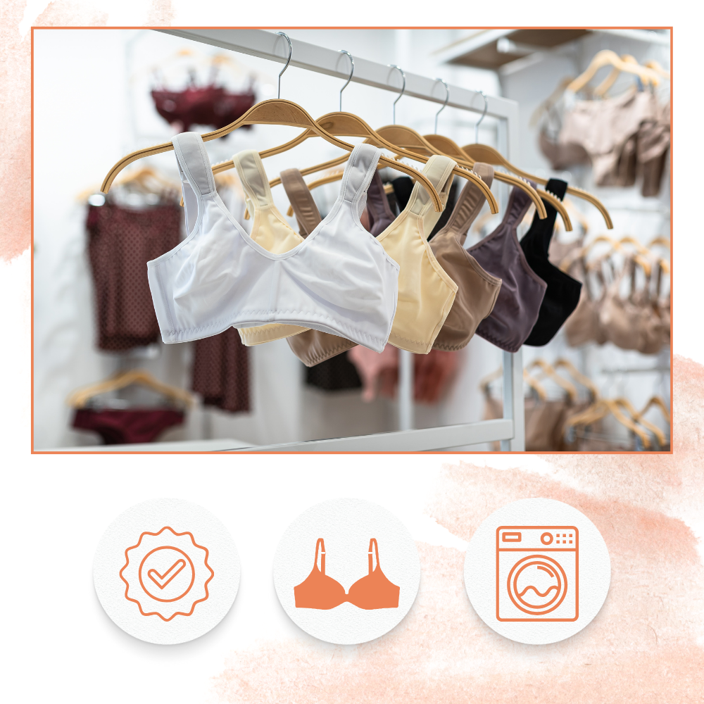 Borsa per Lavare Reggiseni con Chiusura Sicura - Ozerty