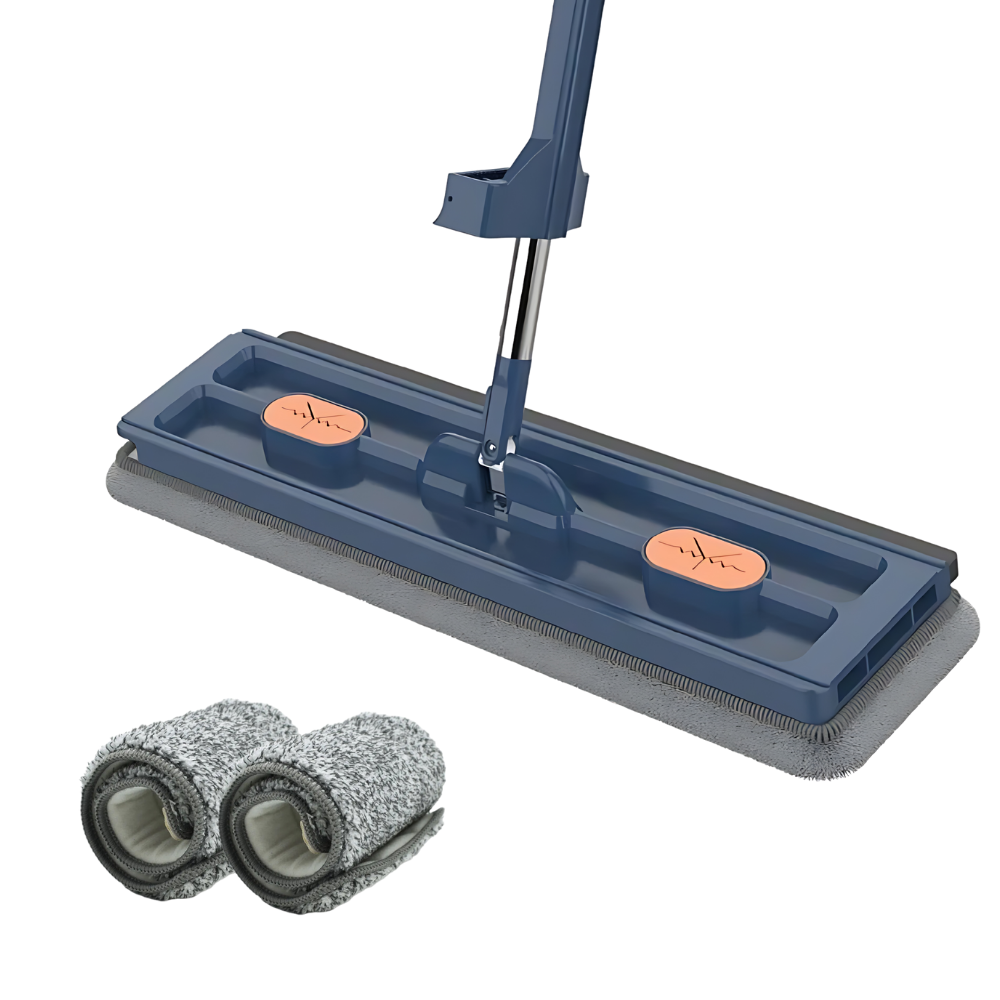 Self-rewinding mops with bucket