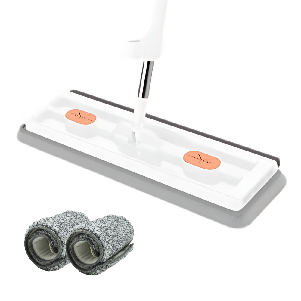 Self-rewinding mops with bucket