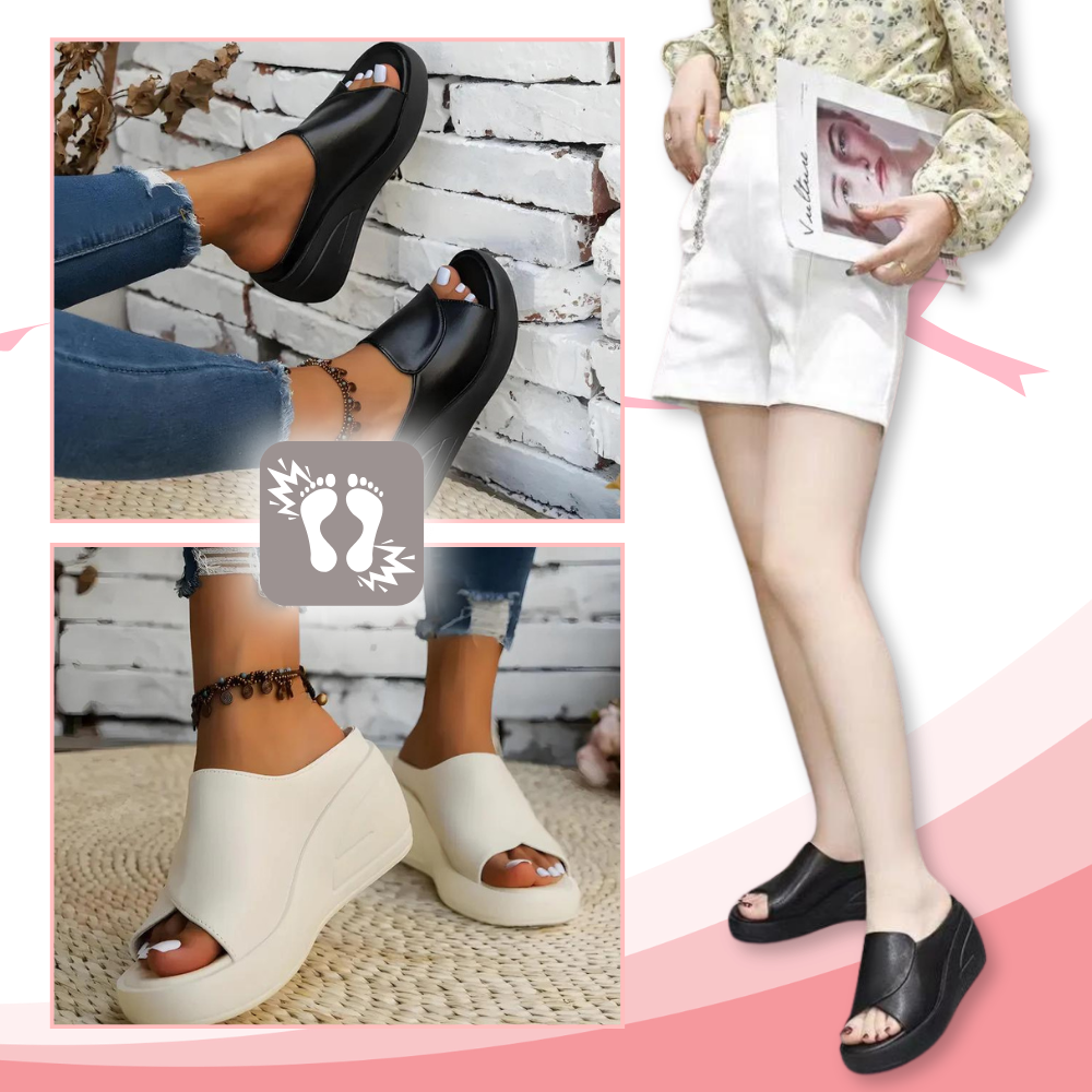 Sandali ortopedici con tacco ad assorbimento d'urto - Ozerty