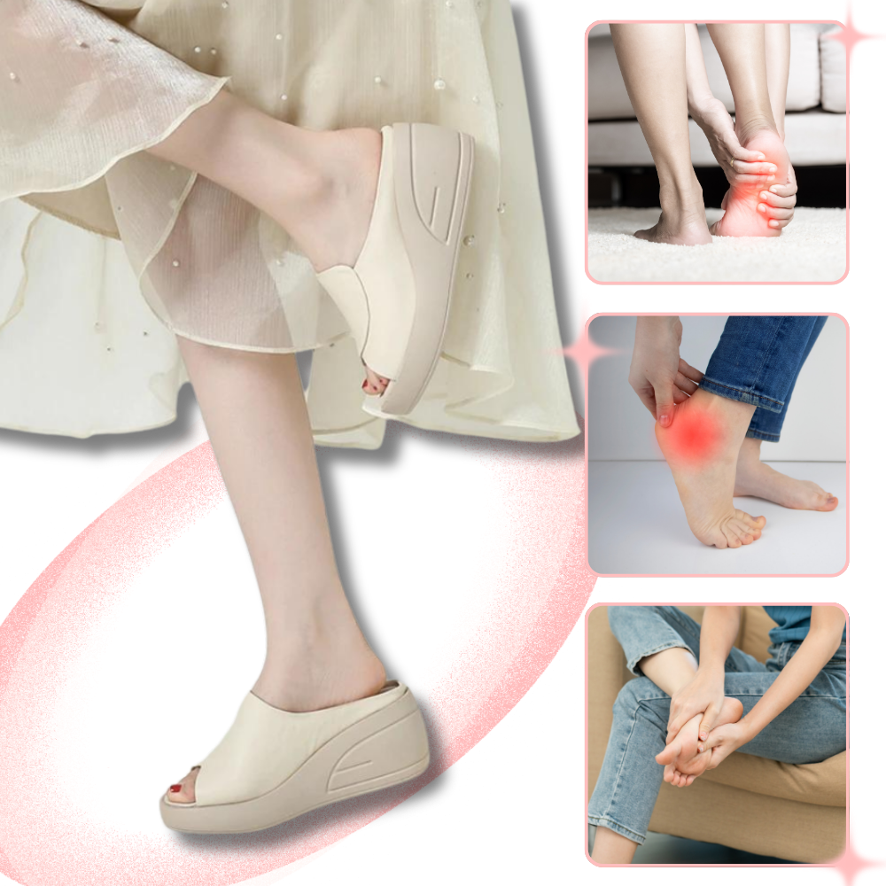 Sandali ortopedici con tacco ad assorbimento d'urto - Ozerty