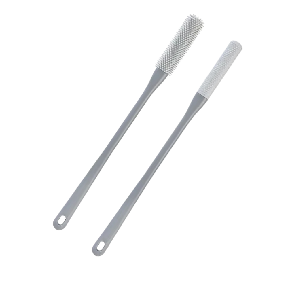 Spazzola per Piedi con Setole Morbide -Grigio - Ozerty