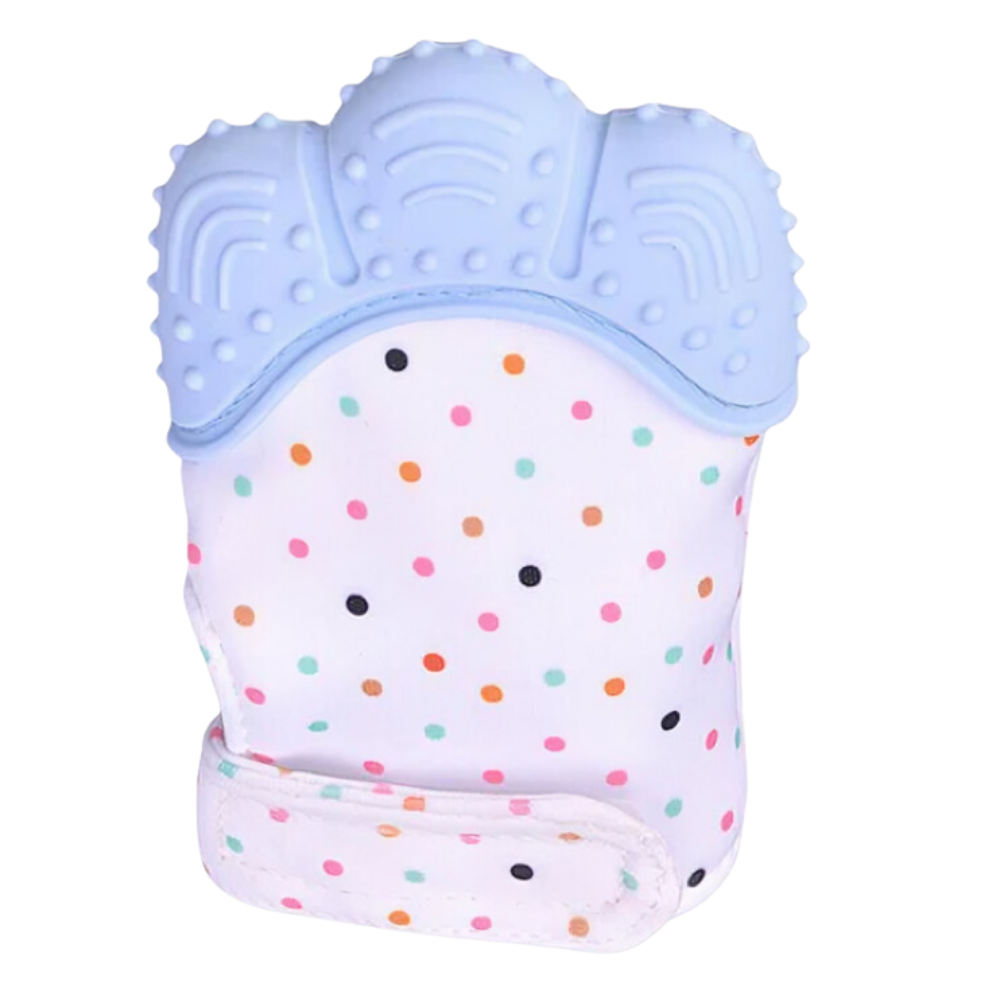 Guantino lenitivo per la dentizione -Blu - Ozerty