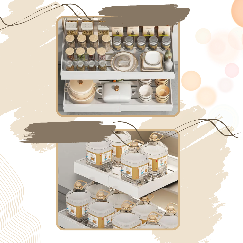 Organizzatore di Armadietti a Scorrimento Salvaspazio - Ozerty