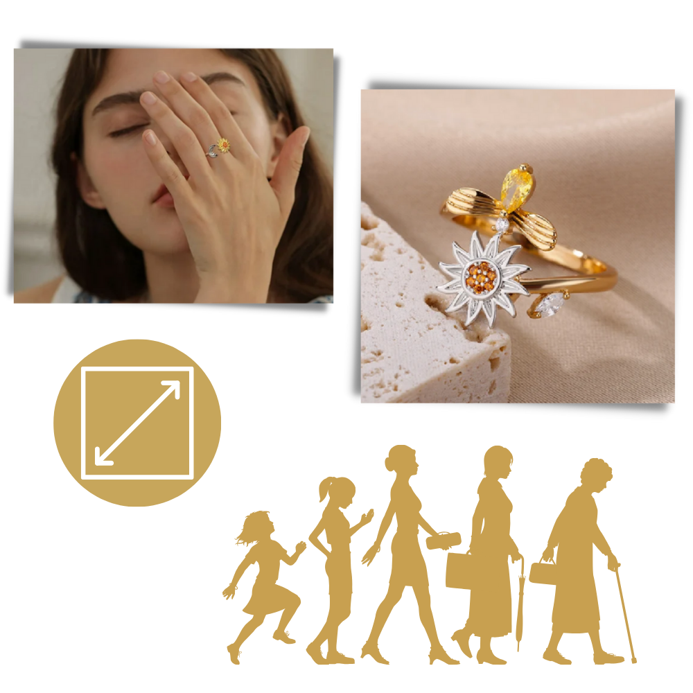 Anello Girasole rotante - Ozerty