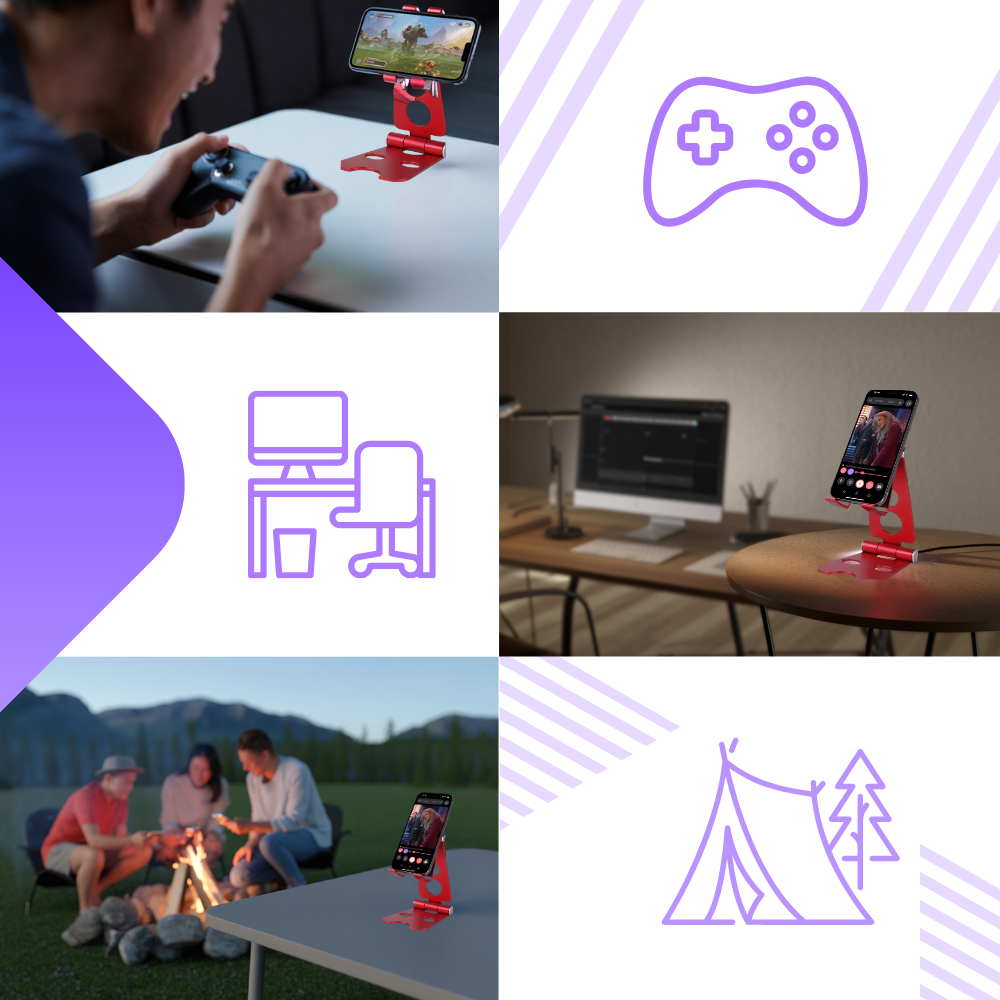 NO LONGER PRODUCTION Rotating and Folding Phone Stand