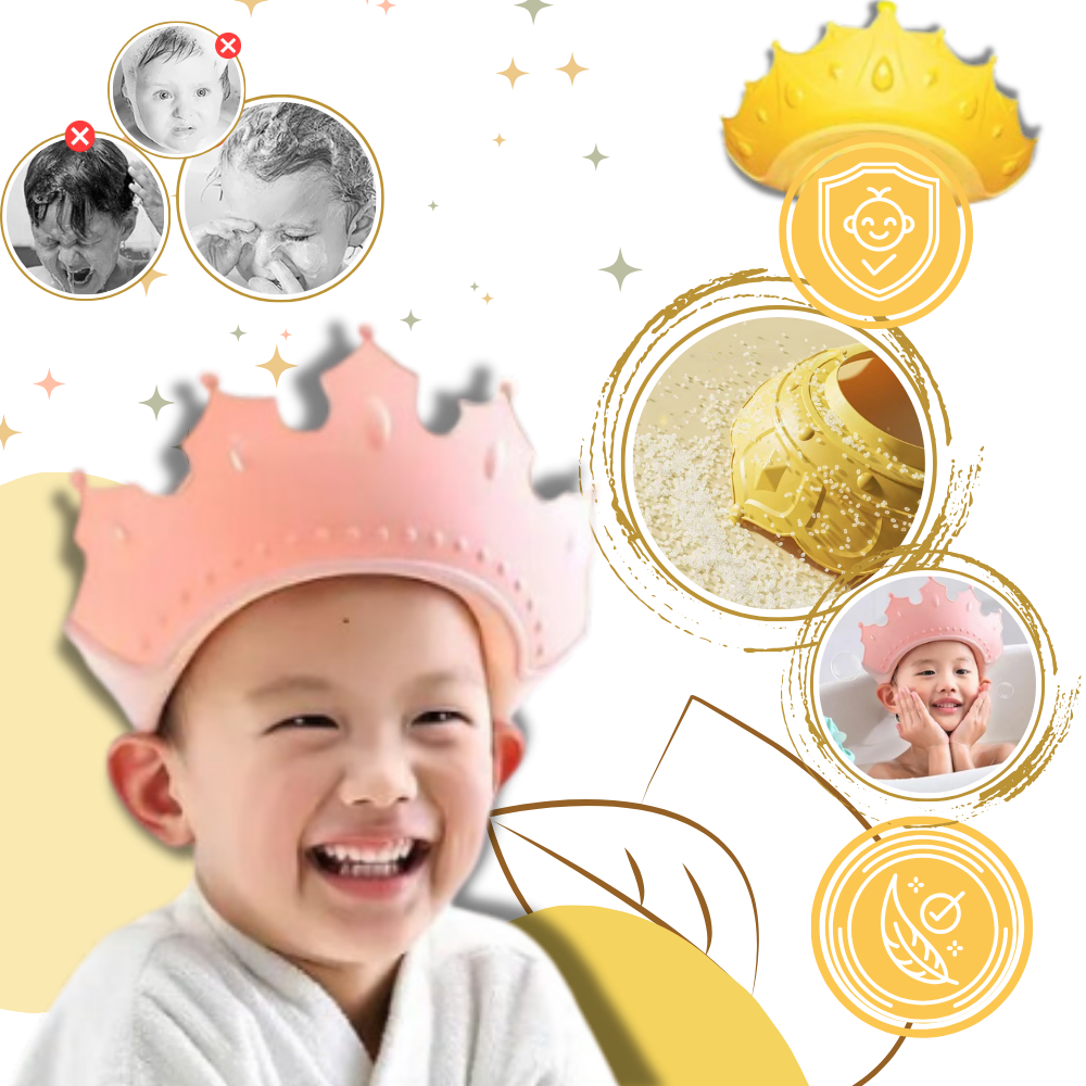 Cuffia da Doccia Protettiva per Bambini Anti-Lacrime - Ozerty