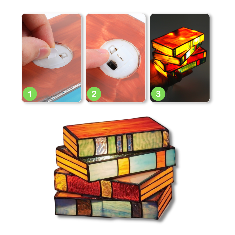 Lampada a libri impilati senza tempo - Ozerty